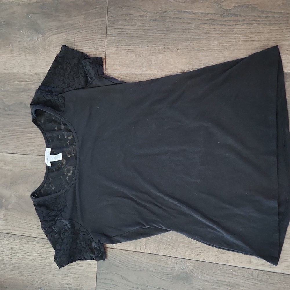 Ambience Lace Back Tee Short Sleeve
